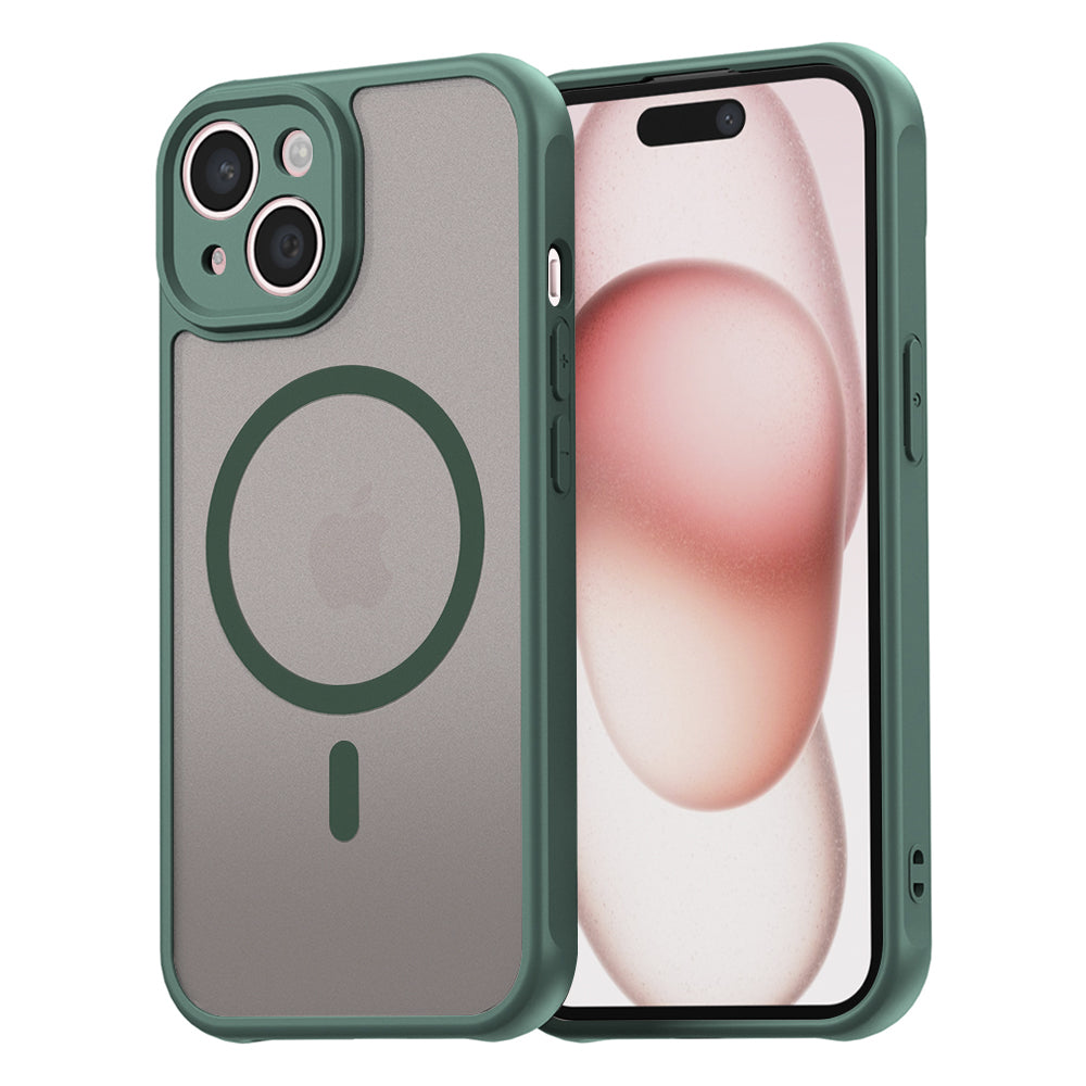 Husă Techsuit HaloFrost II MagSafe iPhone 15 – Verde – imagine 3