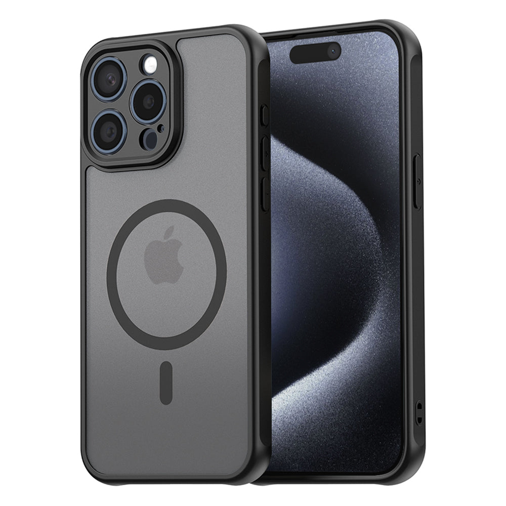Husă Techsuit HaloFrost II MagSafe iPhone 15 Pro – Negru – imagine 1