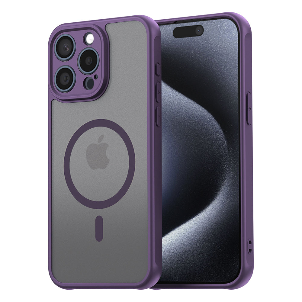 Husă Techsuit HaloFrost II MagSafe iPhone 15 Pro – Mov – imagine 4