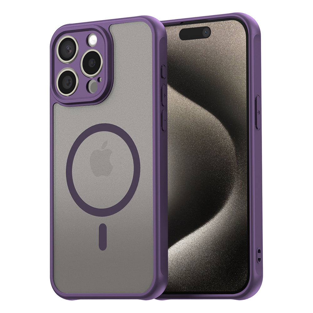 Husă iPhone 15 Pro Max Techsuit HaloFrost II MagSafe, mov – imagine 1