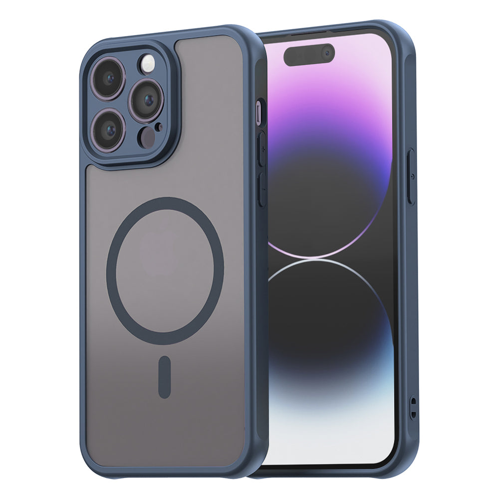 Husă Techsuit HaloFrost II MagSafe iPhone 14 Pro Max – Bleumarin – imagine 5