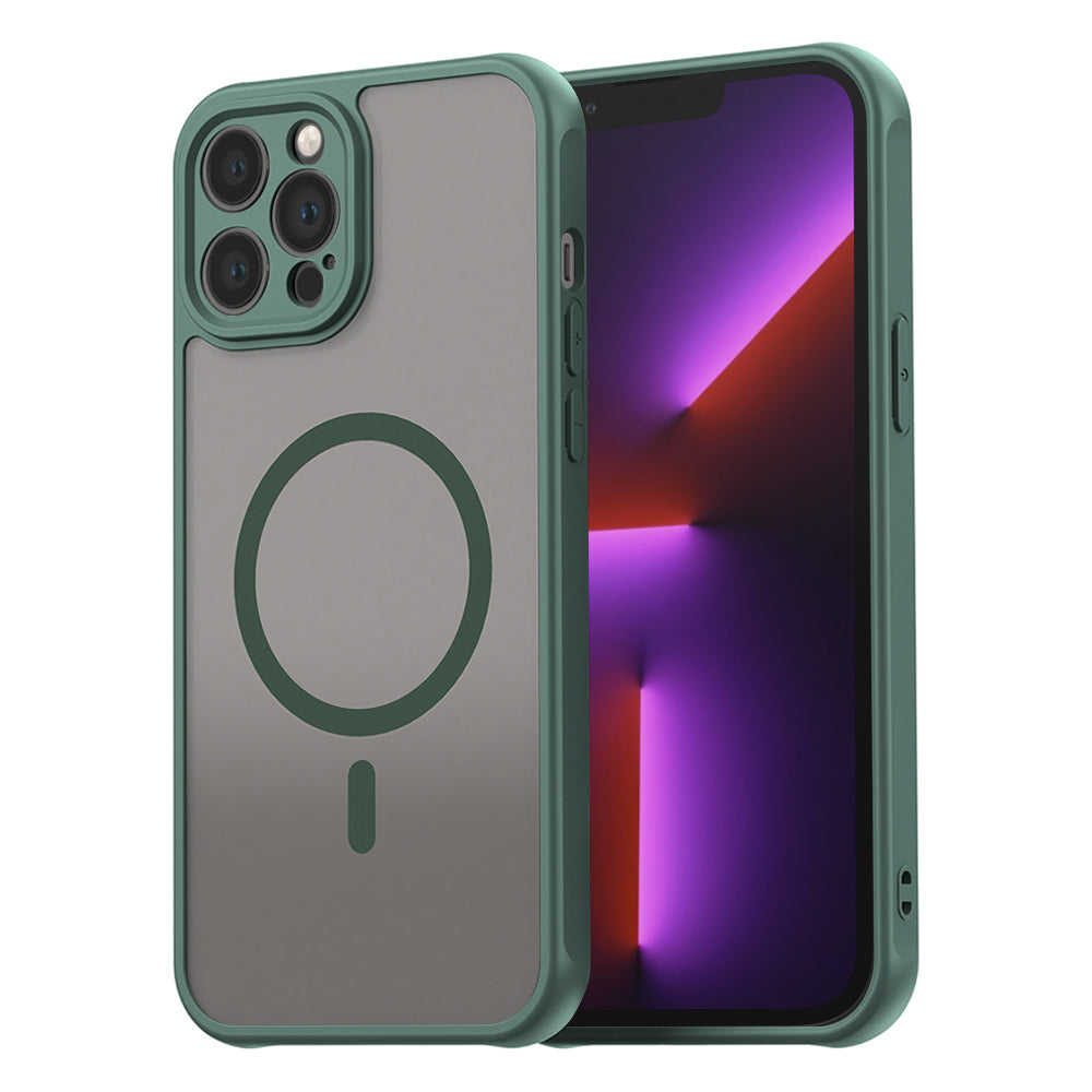 Husă Techsuit HaloFrost II MagSafe iPhone 13 Pro – Verde – imagine 3
