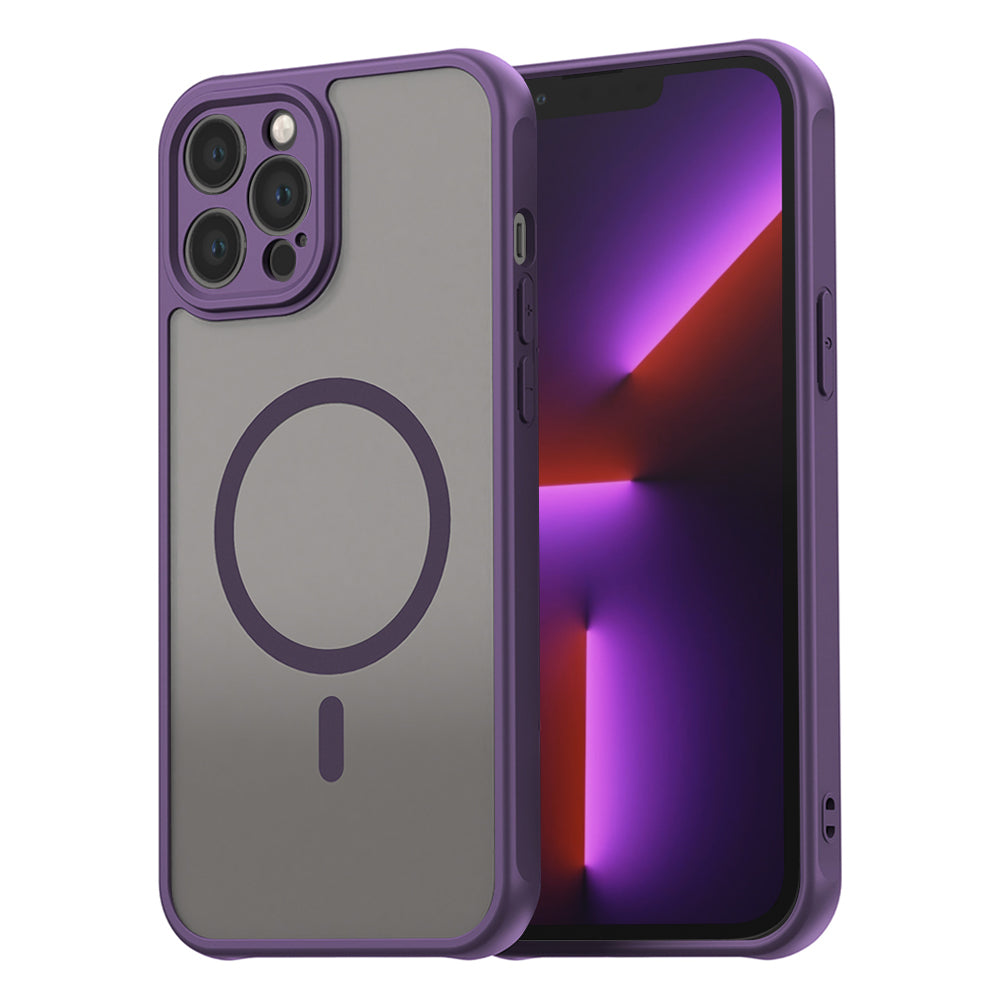 Husă Techsuit HaloFrost II MagSafe iPhone 13 Pro – Mov – imagine 5