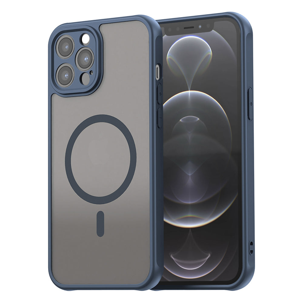 Husă Techsuit HaloFrost II MagSafe iPhone 12 Pro – Bleumarin – imagine 3