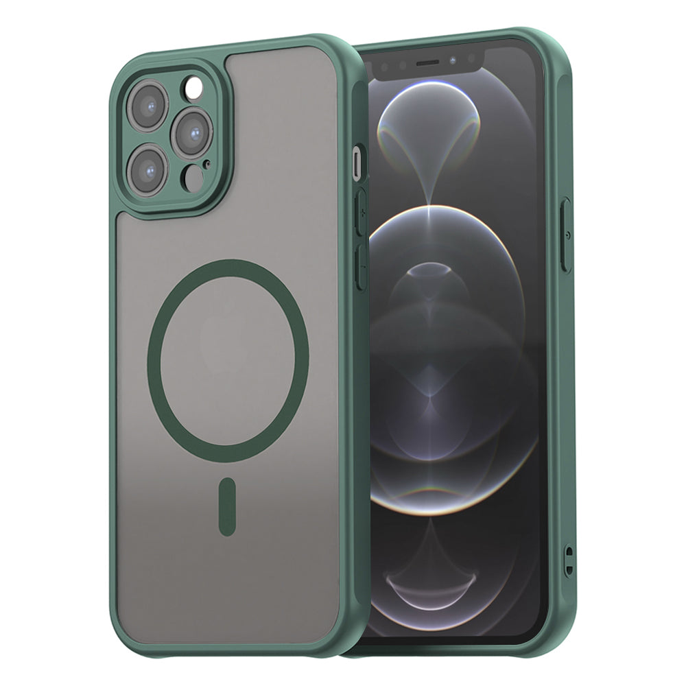 Husă Techsuit HaloFrost II MagSafe iPhone 12 Pro – Verde – imagine 1