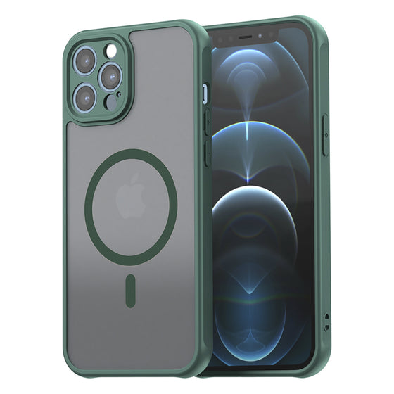 Husă Techsuit HaloFrost II MagSafe pentru iPhone 12 Pro Max – verde