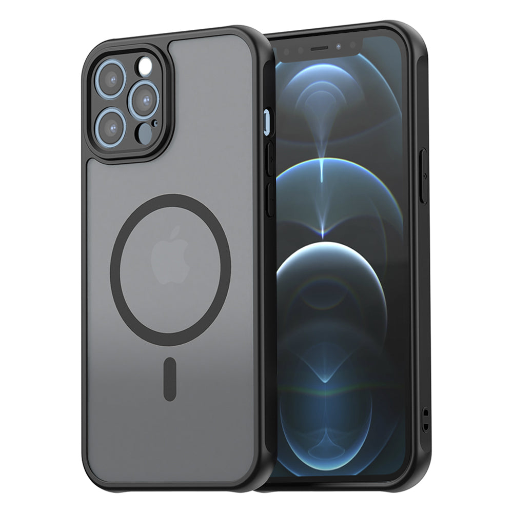 Husă Techsuit HaloFrost II MagSafe iPhone 12 Pro Max – Negru – imagine 1