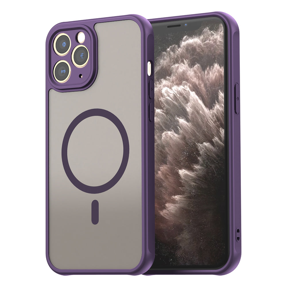 Husă Techsuit HaloFrost II MagSafe iPhone 11 Pro – Mov – imagine 3