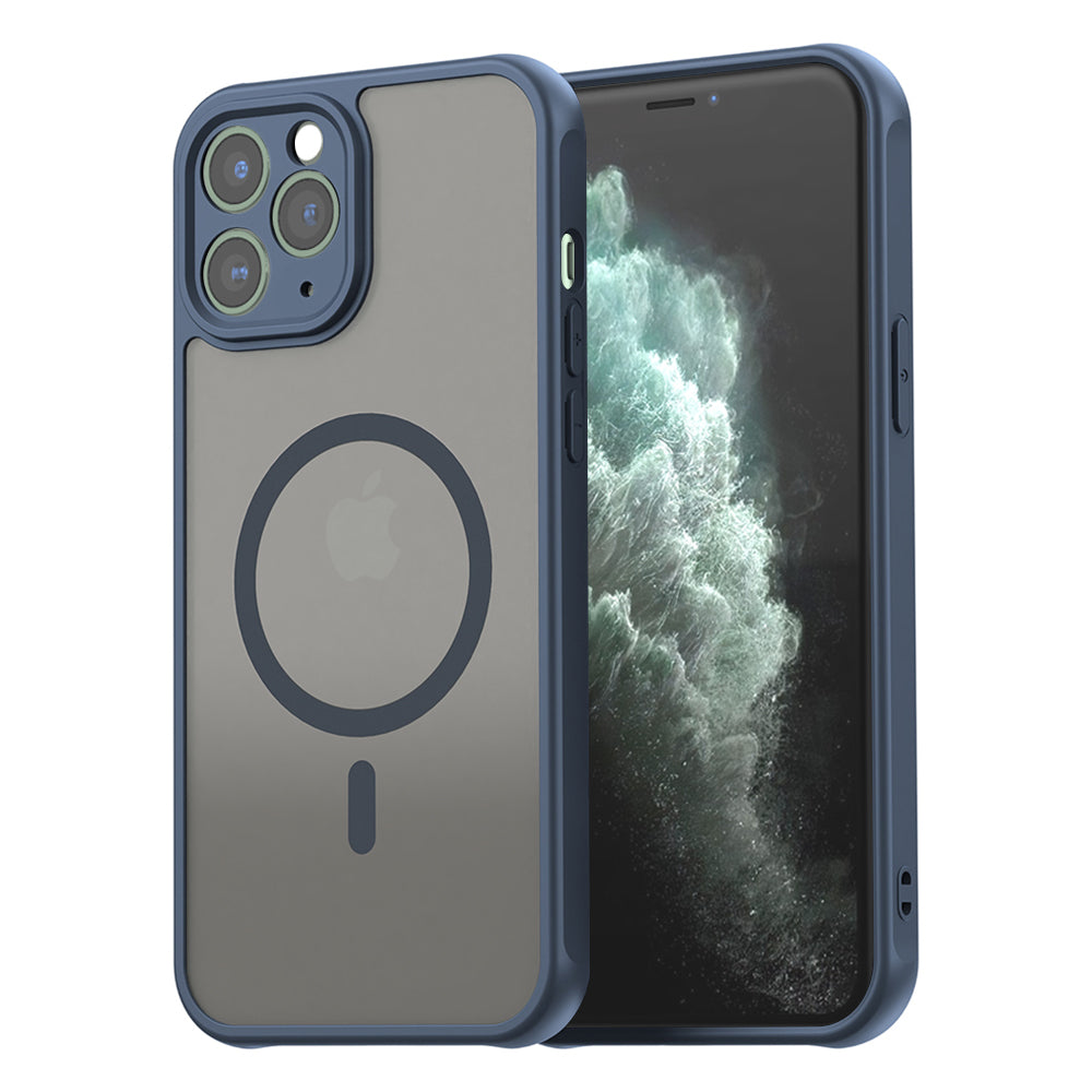 Husă Techsuit HaloFrost II MagSafe iPhone 11 Pro Max – Bleumarin – imagine 5