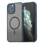 Husă Techsuit HaloFrost II MagSafe iPhone 11 Pro Max – Bleumarin – imagine 5