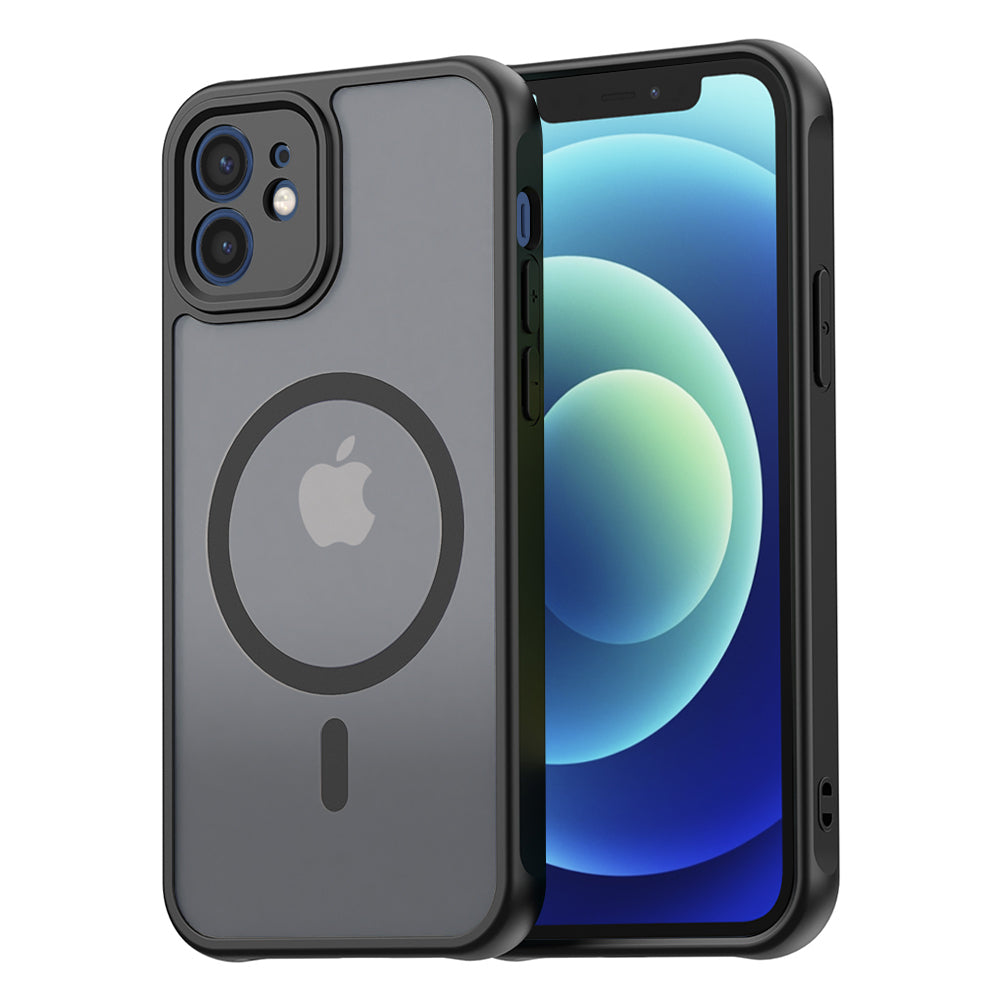 Husă Techsuit HaloFrost II MagSafe iPhone 12 – Negru – imagine 1