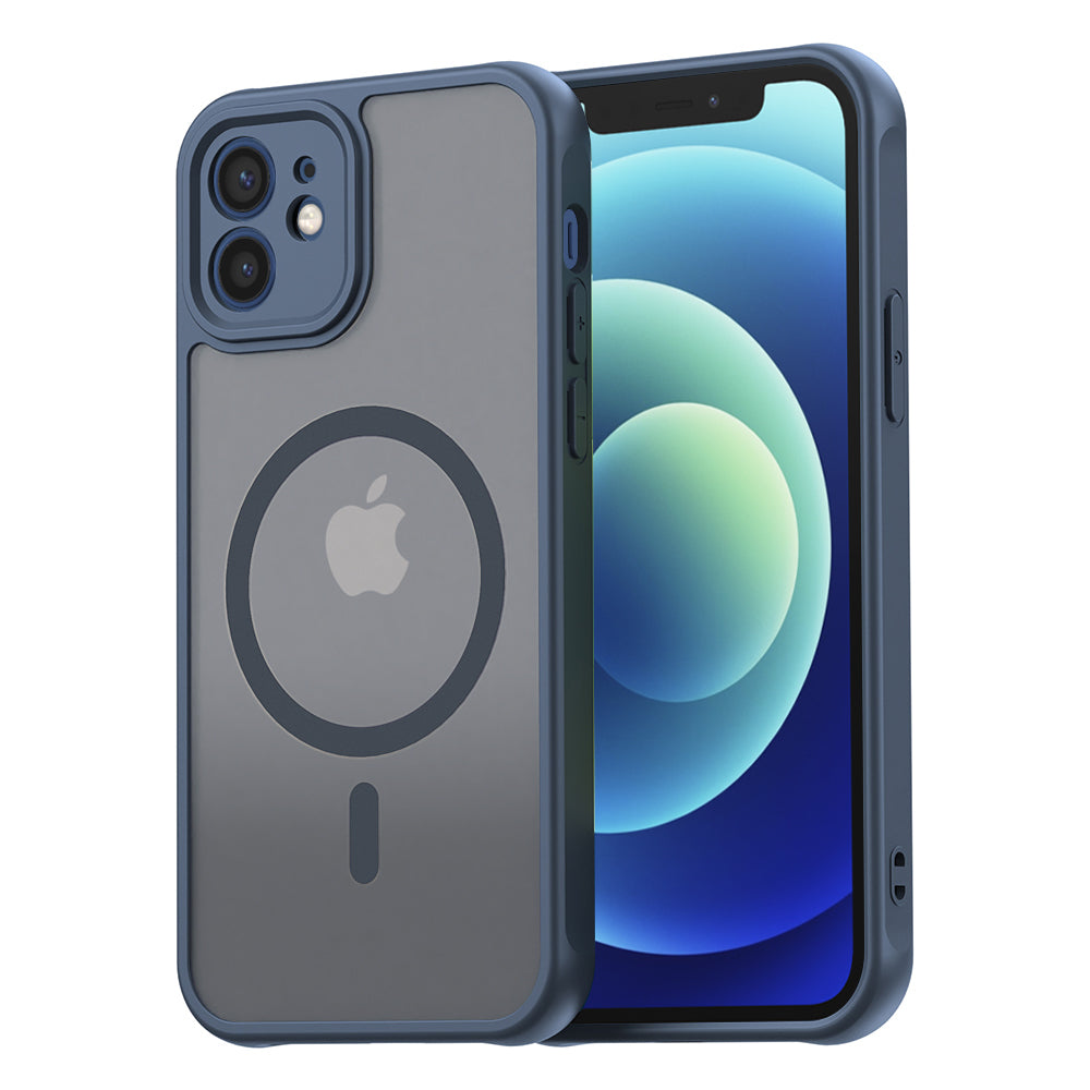 Husă Techsuit HaloFrost II MagSafe iPhone 12 – Bleumarin – imagine 3