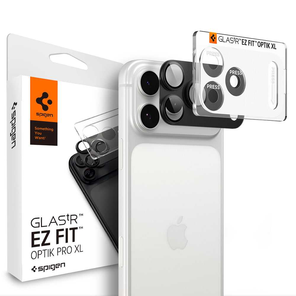 Protecție cameră Spigen Optik.tR EZ Fit Pro XL iPhone 18 Pro Max – Gri închis – imagine 1 din 11