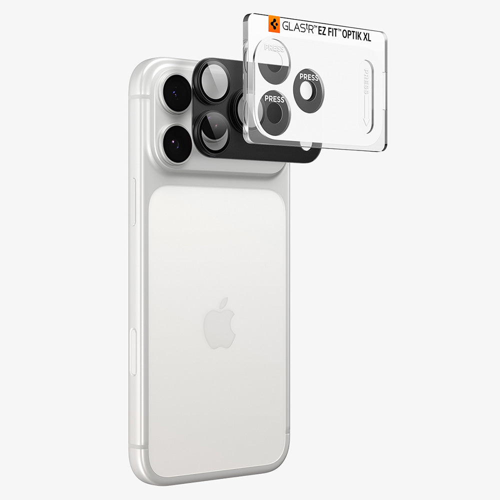 Protecție cameră Spigen Optik.tR EZ Fit Pro XL iPhone 18 Pro Max – Gri închis – imagine 2 din 11
