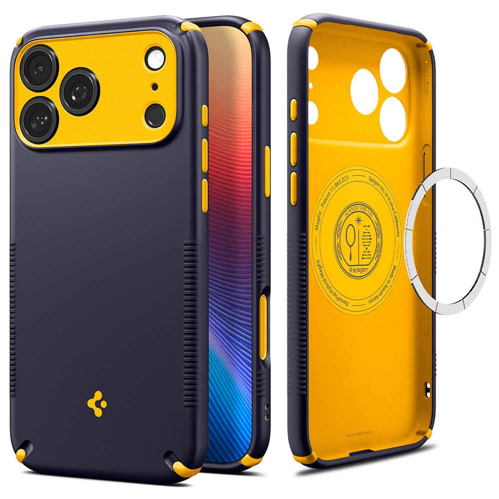 Husă Caseology Nano Pop Hybrid MagSafe iPhone 18 Pro / 17 Pro – Blueberry Navy (bleumarin) – imagine 8