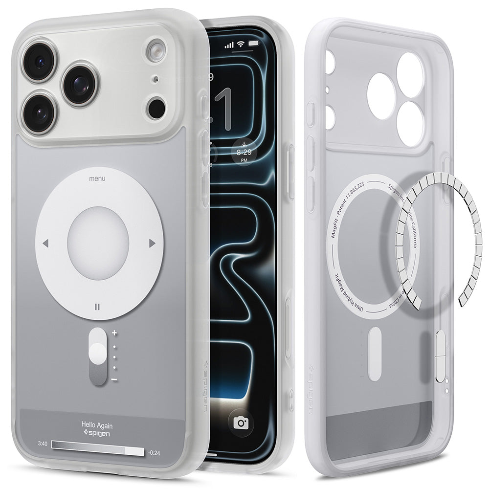 Husă Spigen Ultra Hybrid Classic MagSafe iPhone 18 Pro / 17 Pro – Argintiu – imagine 9