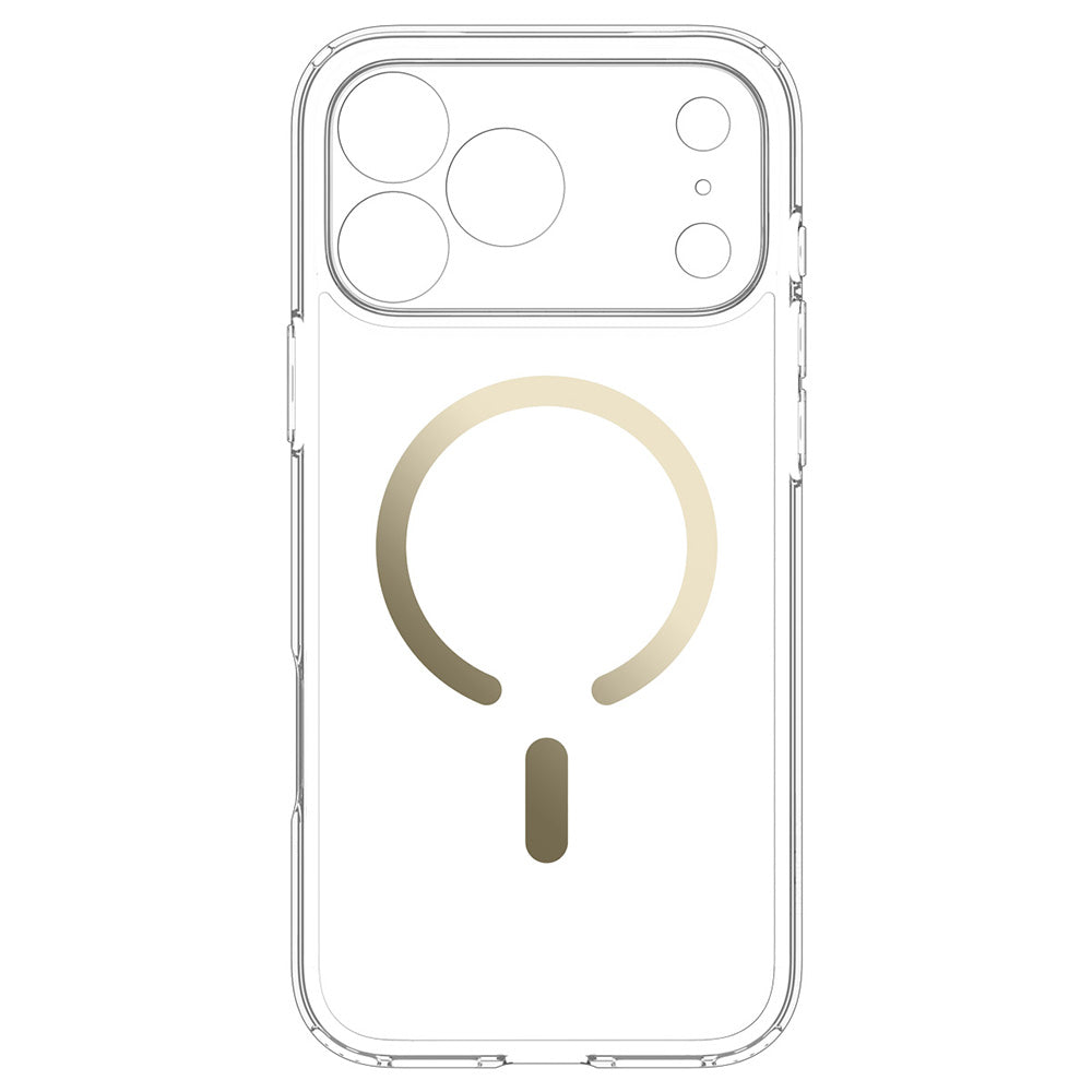 Husă Spigen Ultra Hybrid MagSafe iPhone 18 Pro / 17 Pro – Transparent / Auriu – imagine 3