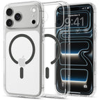 Husă Spigen Ultra Hybrid MagSafe iPhone 18 Pro Max / 17 Pro Max – Transparent / Grafit – imagine 11