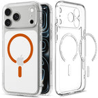 Husă Spigen Ultra Hybrid MagSafe iPhone 18 Pro Max / 17 Pro Max – Transparent / Portocaliu – imagine 14