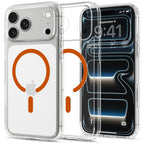 Husă Spigen Ultra Hybrid MagSafe iPhone 18 Pro / 17 Pro – Transparent / Portocaliu – imagine 9