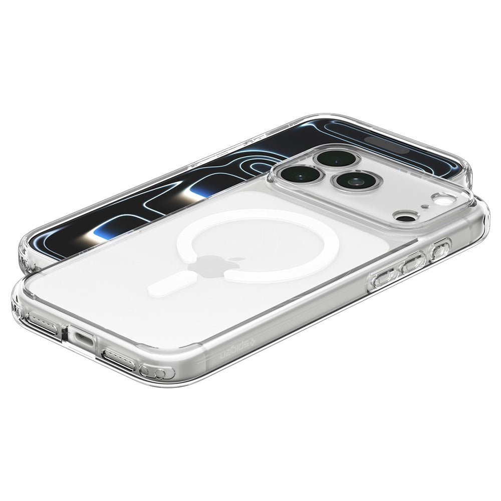 Husă Spigen Ultra Hybrid MagSafe iPhone 18 Pro Max / 17 Pro Max – Transparent / Alb – imagine 6