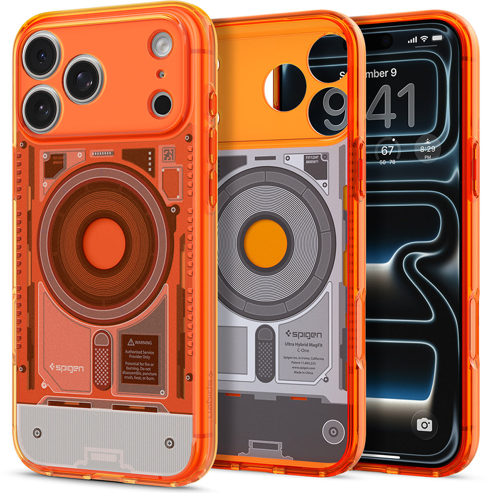 Husă Spigen Ultra Hybrid C-One MagSafe iPhone 18 Pro Max / 17 Pro Max – Tangerine (portocaliu) – imagine 6