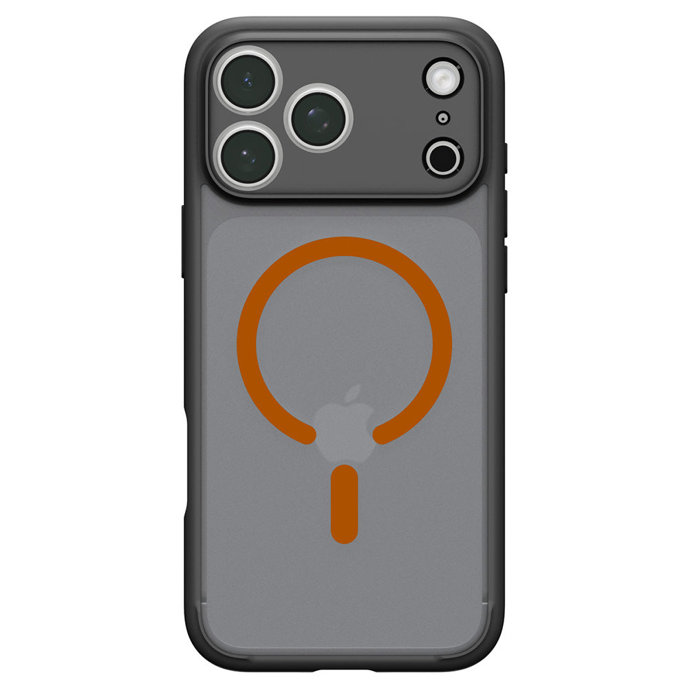 Husă Spigen Ultra Hybrid MagSafe iPhone 18 Pro Max / 17 Pro Max – Frost Black / Portocaliu – imagine 18