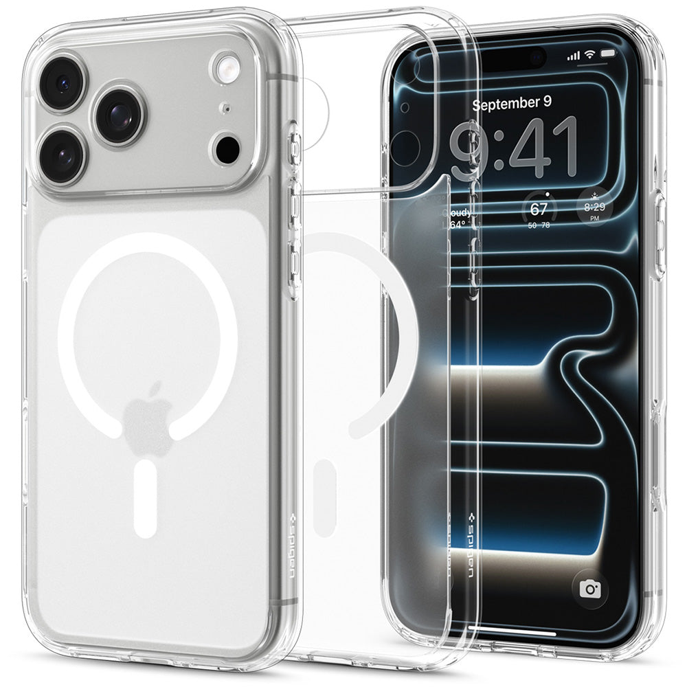 Husă Spigen Ultra Hybrid MagSafe iPhone 18 Pro Max / 17 Pro Max – Frost White (alb mat) – imagine 21