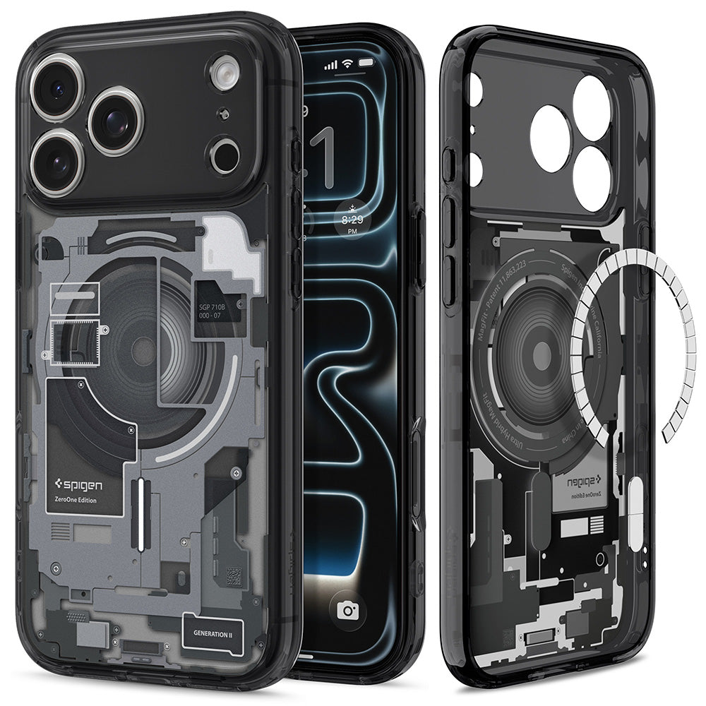 Husă Spigen Ultra Hybrid MagSafe iPhone 18 Pro / 17 Pro – Zero One Negru – imagine 20