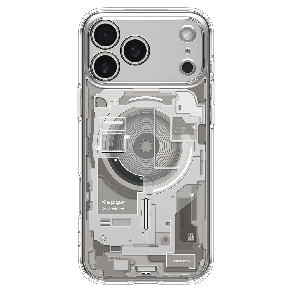 Husă Spigen Ultra Hybrid Zero One MagSafe iPhone 18 Pro / 17 Pro – Natural Titanium (titan) – imagine 3