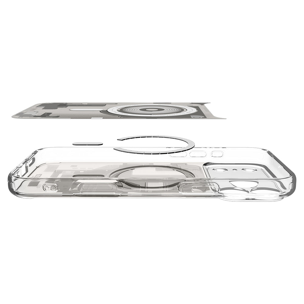 Husă Spigen Ultra Hybrid Zero One MagSafe iPhone 18 Pro / 17 Pro – Natural Titanium (titan) – imagine 4
