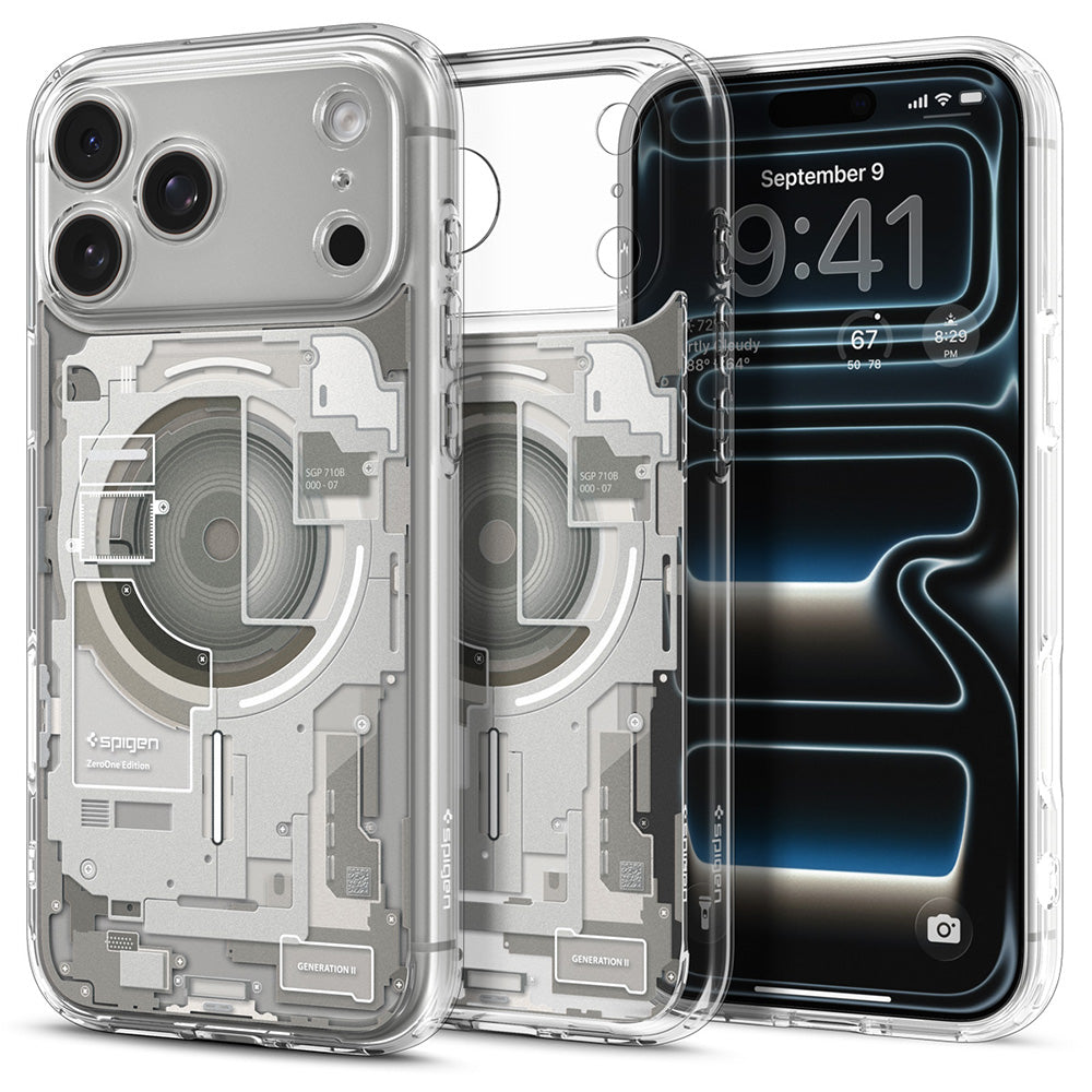 Husă Spigen Ultra Hybrid MagSafe iPhone 18 Pro Max / 17 Pro Max – Zero One Natural Titanium – imagine 27