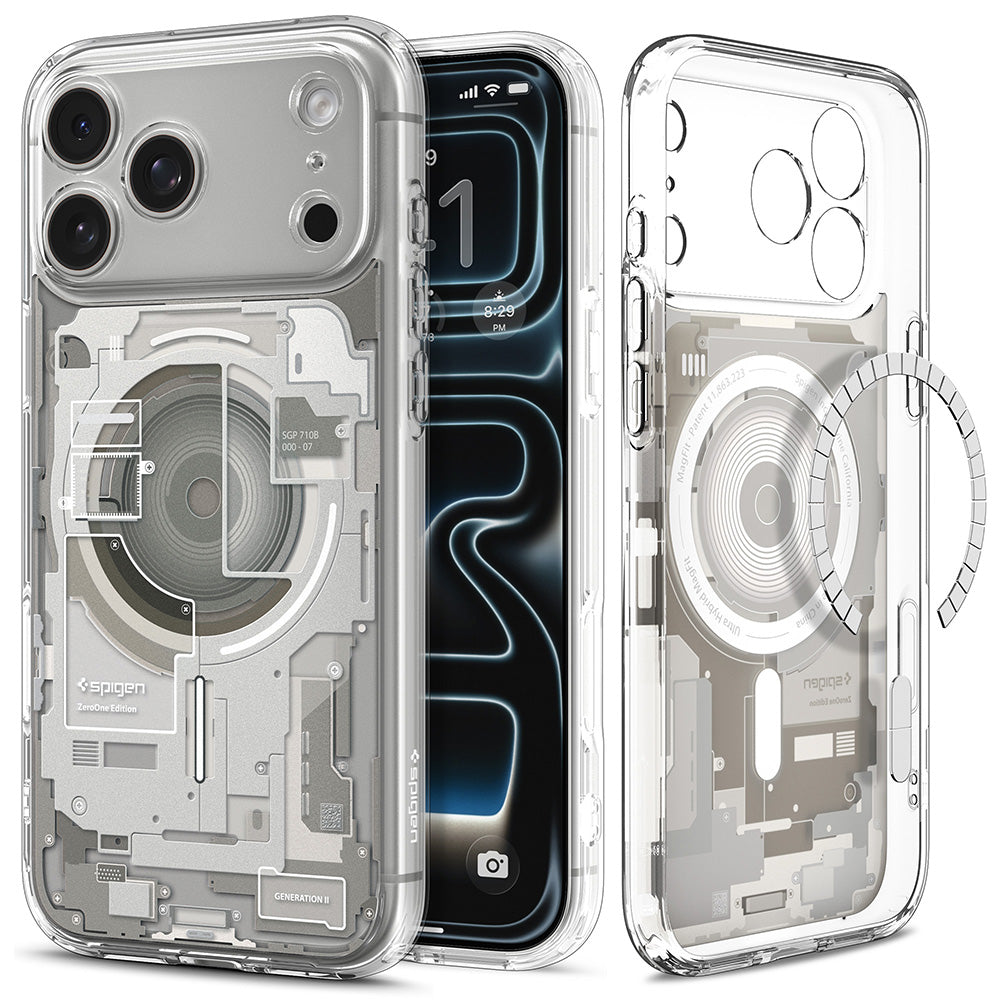 Husă Spigen Ultra Hybrid MagSafe iPhone 18 Pro Max / 17 Pro Max – Zero One Natural Titanium – imagine 28