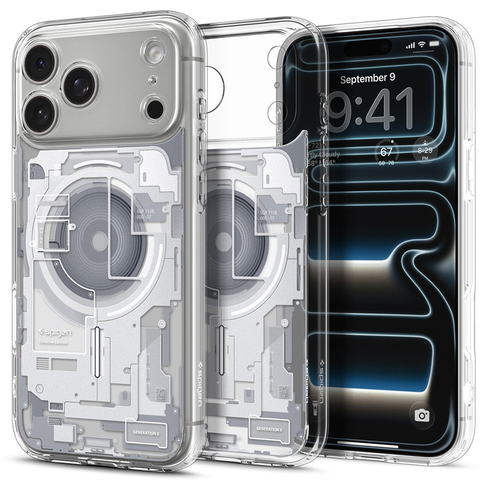 Husă Spigen Ultra Hybrid Zero One MagSafe iPhone 18 Pro / 17 Pro – Alb – imagine 7