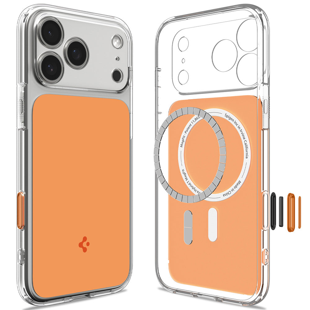Husă Spigen Ultra Hybrid T MagSafe iPhone 18 Pro Max / 17 Pro Max – Portocaliu lucios – imagine 2