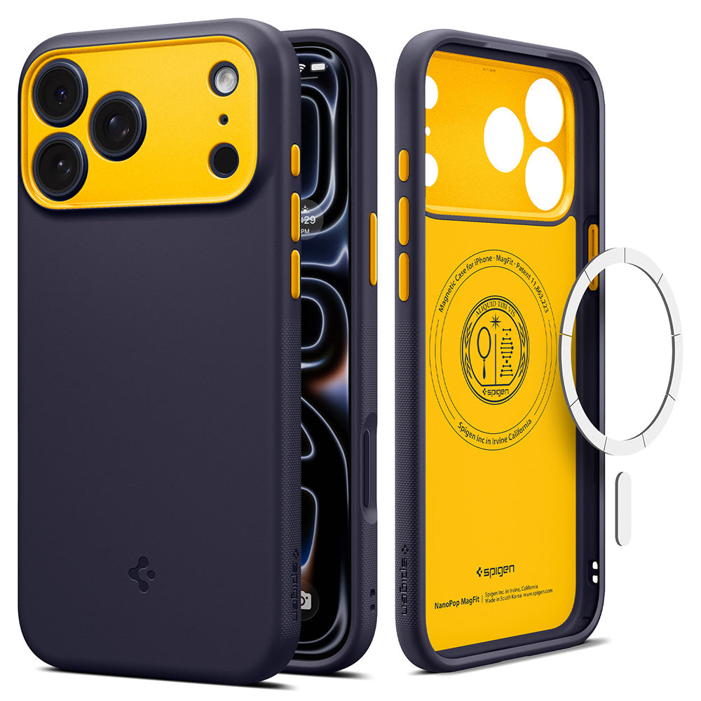 Husă Caseology Nano Pop MagSafe iPhone 18 Pro Max / 17 Pro Max – Blueberry Navy (bleumarin) – imagine 7