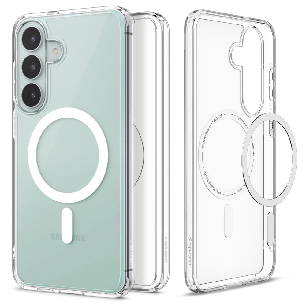 Husă Spigen Ultra Hybrid MagSafe Galaxy S26 FE – Transparent / Alb – imagine 4