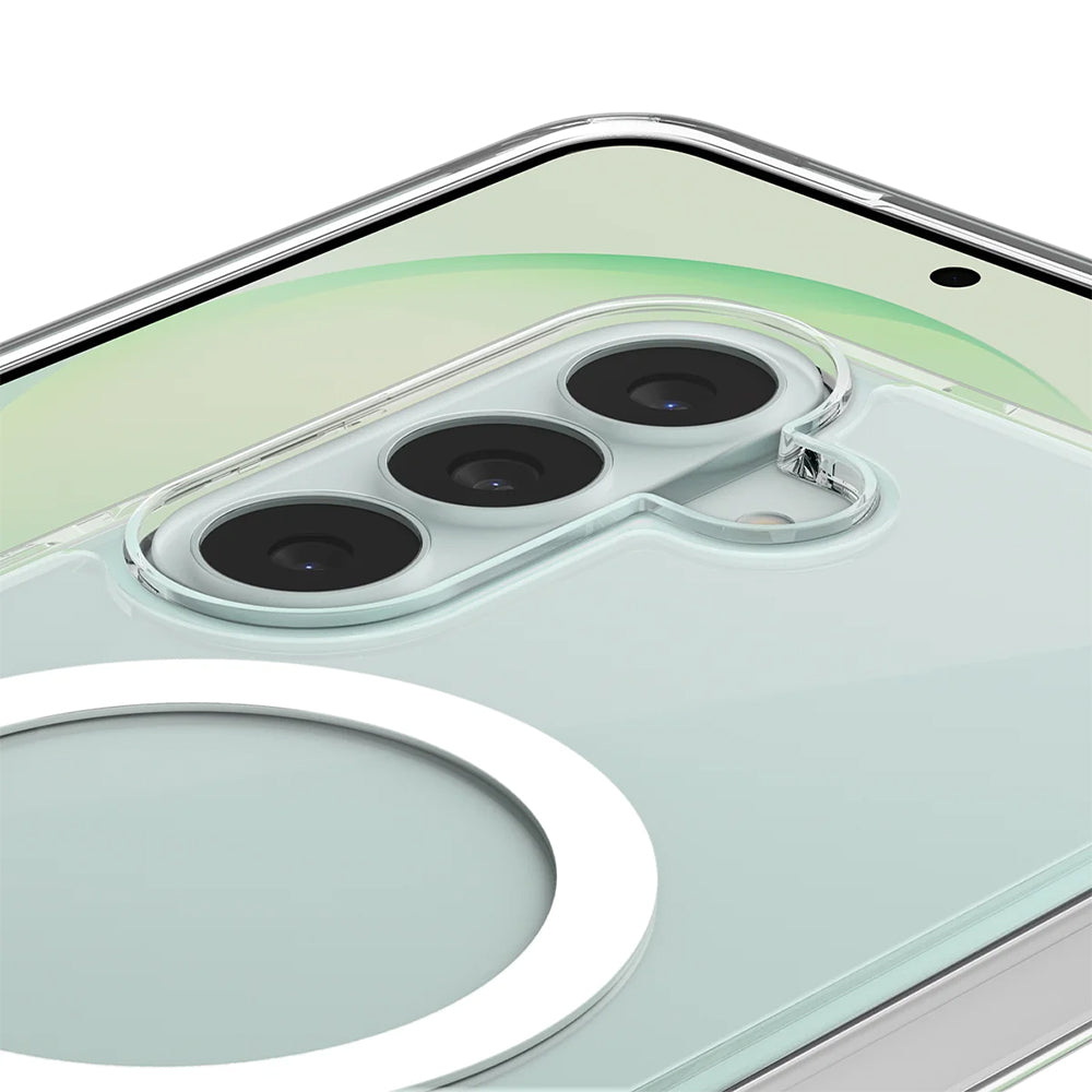 Husă Spigen Ultra Hybrid MagSafe Galaxy S26 FE – Transparent / Alb – imagine 5
