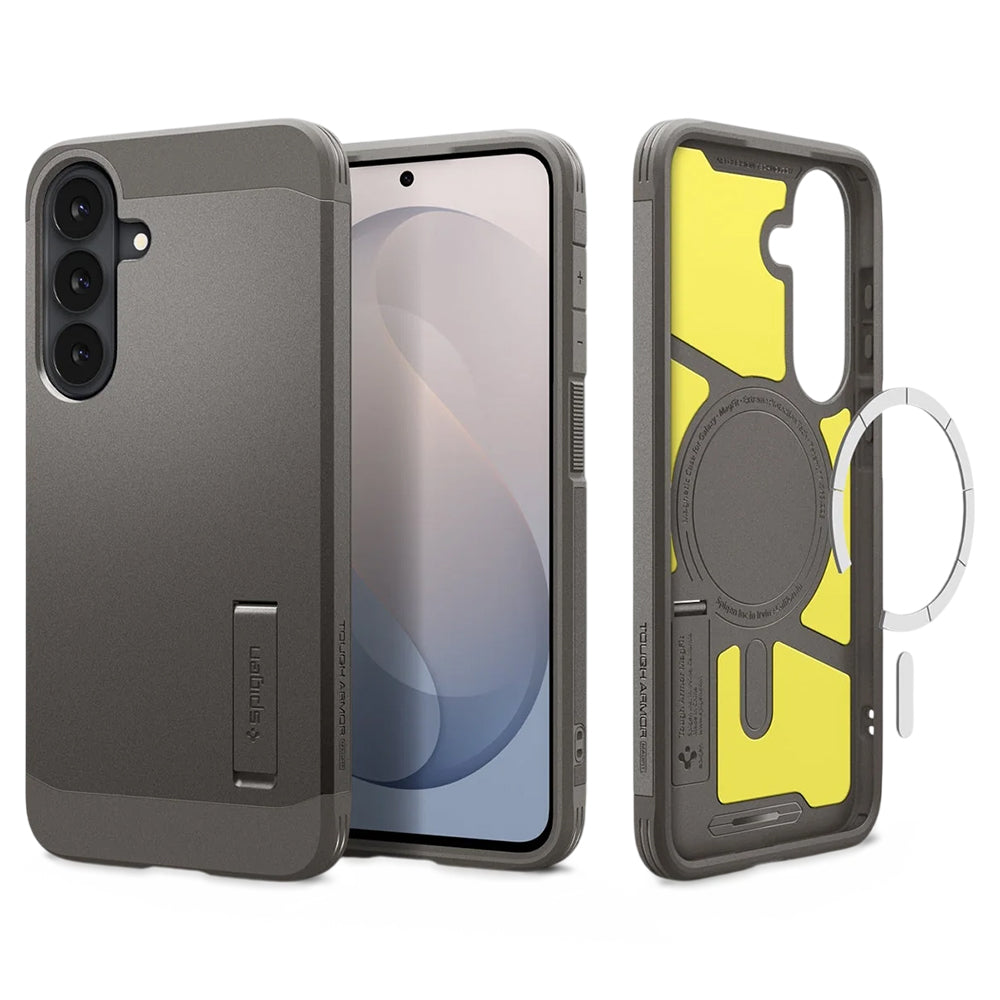 Husă Spigen Tough Armor MagSafe Galaxy S26 FE – Gunmetal (gri metalic) – imagine 7