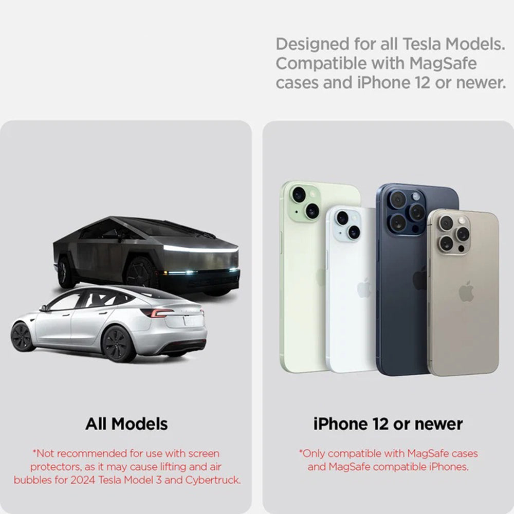 Suport Qi2 15W Spigen OneTap Tesla – imagine 6