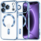 Husă transparentă Techsuit Luxury Crystal MagSafe iPhone 18 Pro – Albastru deschis – imagine 11