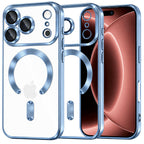 Husă transparentă Techsuit Luxury Crystal MagSafe iPhone 18 Pro Max – Albastru deschis – imagine 10