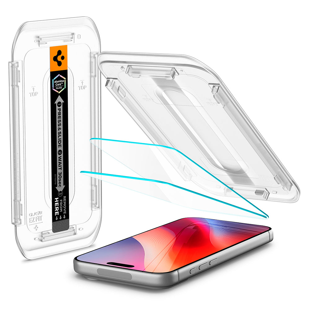 Folie de sticlă Spigen Glas.tR EZ Fit pentru iPhone 18 Pro Max / 17 Pro Max / 16 Pro Max – imagine 4