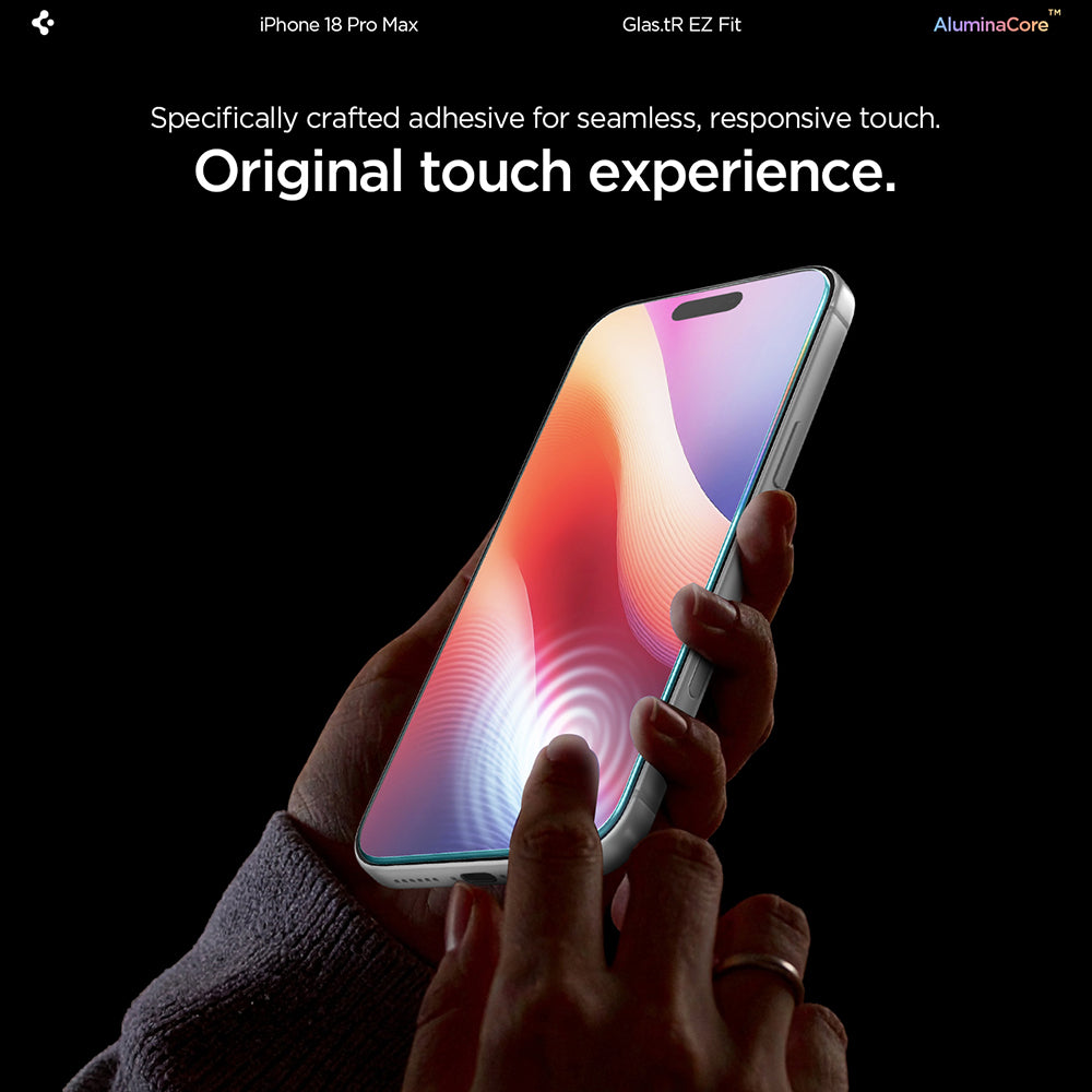 Folie de sticlă Spigen Glas.tR EZ Fit pentru iPhone 18 Pro Max / 17 Pro Max / 16 Pro Max – imagine 6