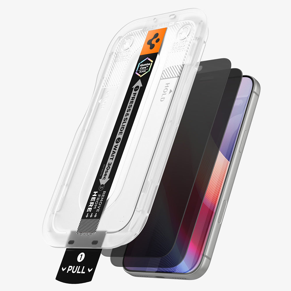 Folie privacy Spigen EZ Fit Pro HD iPhone 18 Pro Max, 2 buc. – imagine 3 din 7