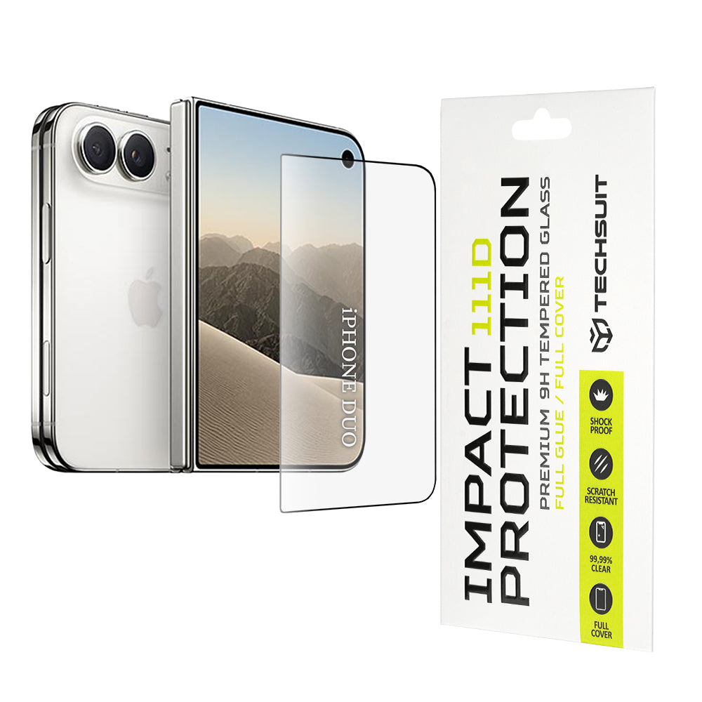 Folie sticlă Techsuit 111D iPhone Duo, full glue 9H – imagine 1