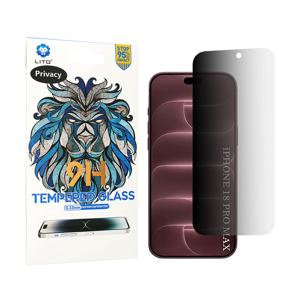 Folie privacy Lito 2.5D Classic iPhone 18 Pro Max – imagine 1 din 1