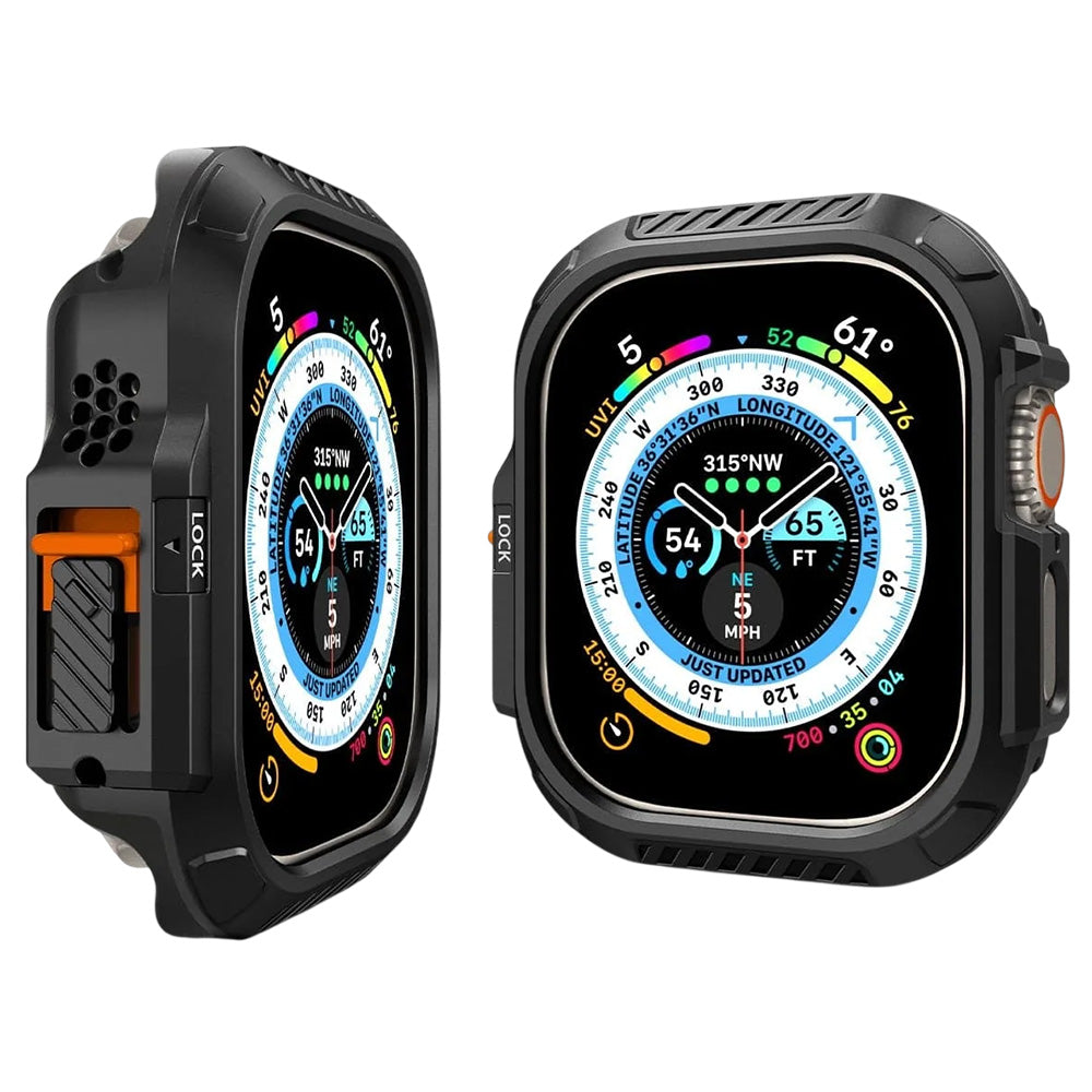 Husă Spigen Lock Fit cu blocarea butonului Action Apple Watch Ultra / Ultra 2 / Ultra 3 / Ultra 4 (49 mm) – imagine 3