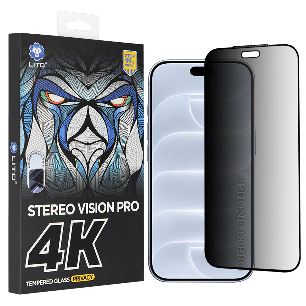 Folie privacy Lito D+ Max 4K iPhone 18 Pro – imagine 1 din 1