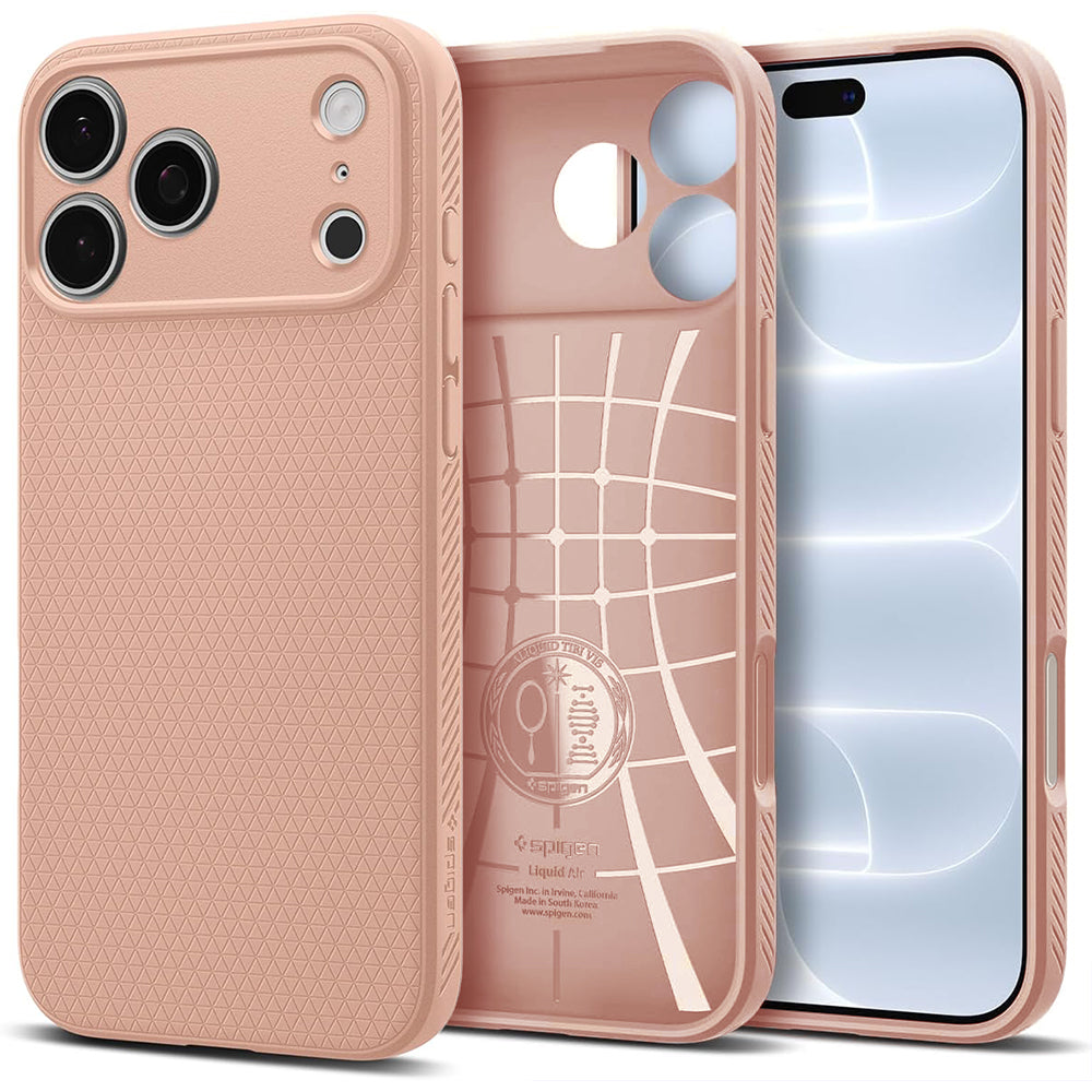 Husă Spigen Liquid Air iPhone 18 Pro Max / 17 Pro Max – Rose Titanium (titan roz) – imagine 12